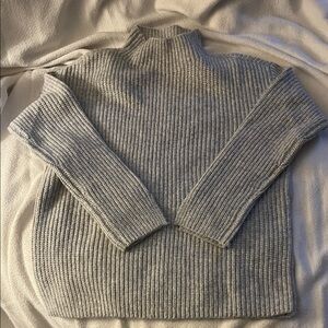 LOFT Light Gray Knit Turtleneck